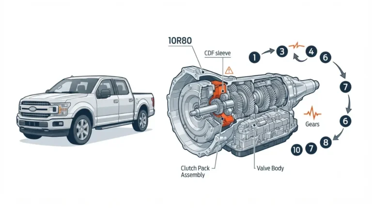 F-150 10R80 lost Gears caused by CDF clutch cylinder sleeve movement