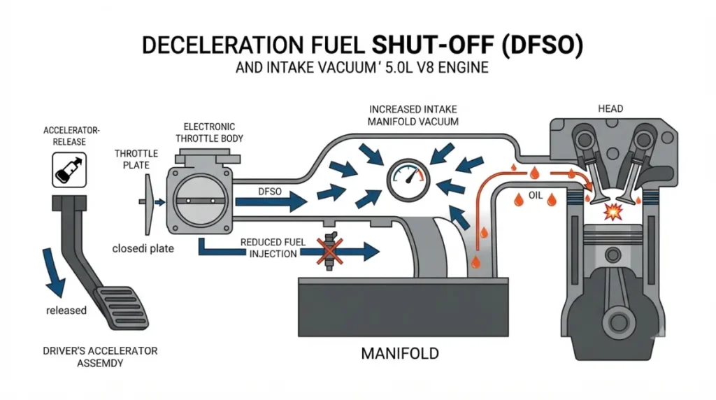 Ford F-150 5.0L Burning Oil during deceleration from DFSO and intake vacuum