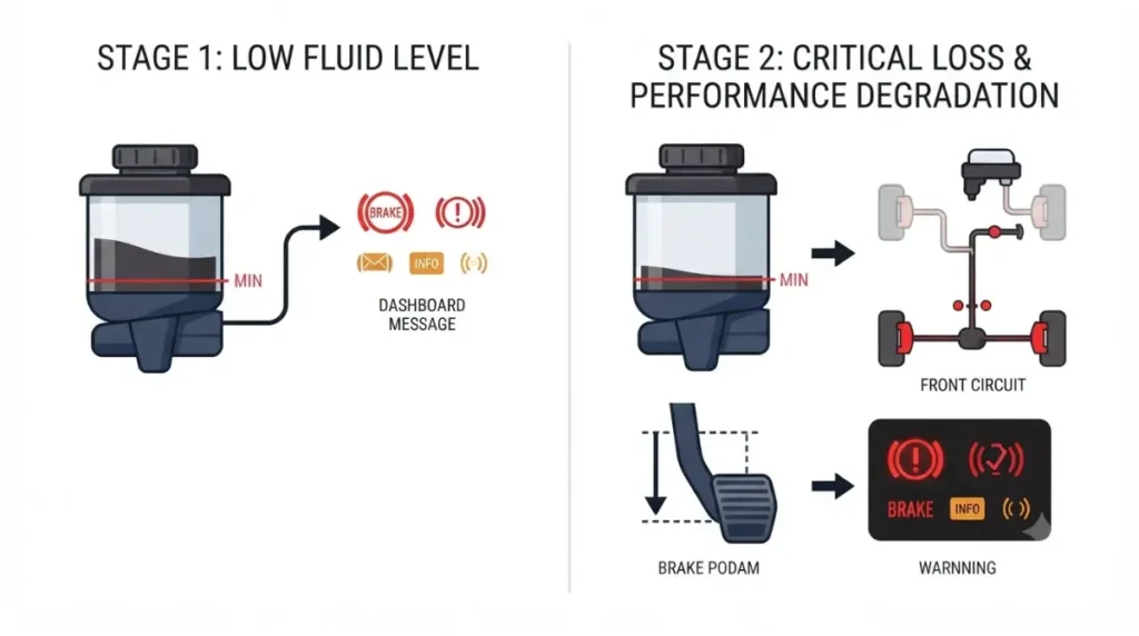 F-150 brake fluid warning two-stage Recall progression