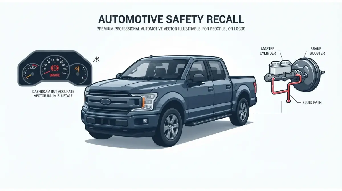 F-150 red brake warning and brake master cylinder Recall