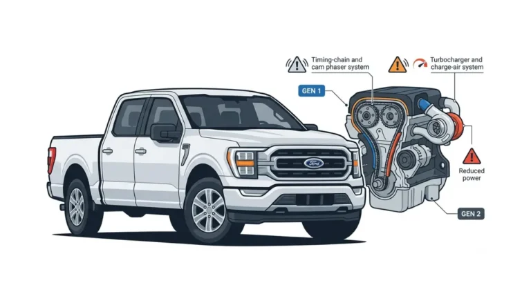 EcoBoost Problem overview showing Ford F-150 3.5L EcoBoost Gen 1 and Gen 2 engine issues