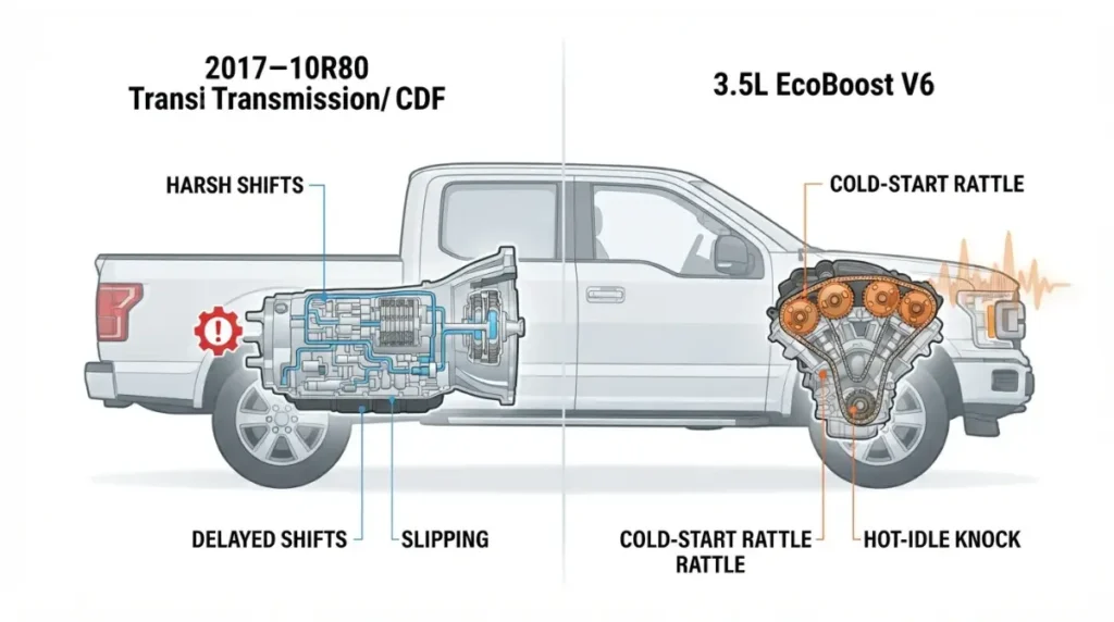 Fix or Sell: F-150 transmission slipping and cam phaser rattle symptoms compared
