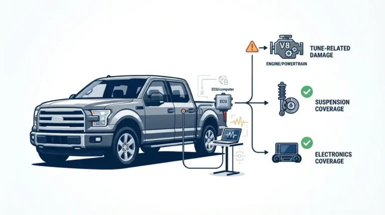 F-150 tune warranty void illustration showing how a tune can affect a specific warranty claim without voiding the entire warranty